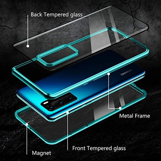 Double-sided Glass Magnetic Anti-fall Shell Metal Protective Cover