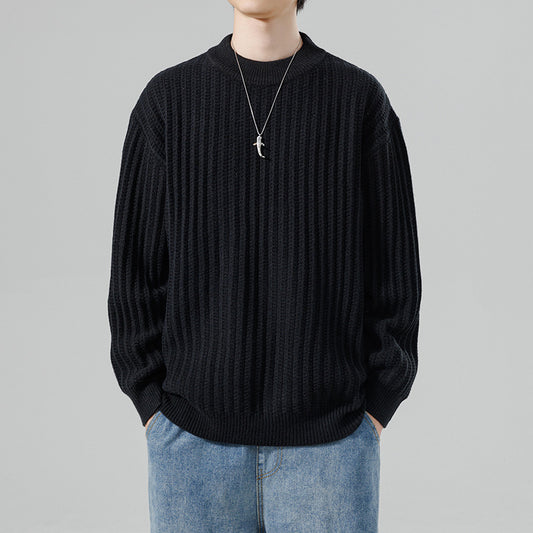 Autumn And Winter New Men's Knitwear Sweater Fashion Trend Round Neck