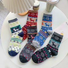 Mid-calf Cartoon Extra Thick Warm Rabbit Wool Socks