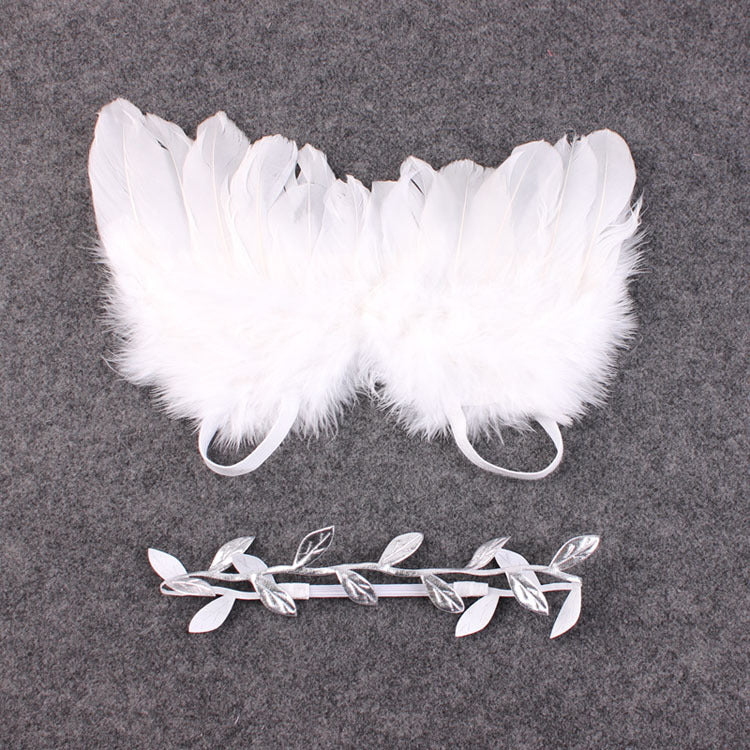 Props Feather Wing Girls Hair Kids Baby Photography Hair Accessories