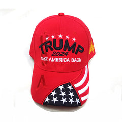 American Flag Letter Embroidered Baseball Cap