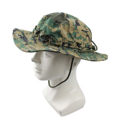 Camouflage Hat Tactical Army Fan Field Round Edge Fishing Sun Hat