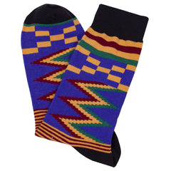 Multi-Color Mid-calf Ethnic Style Floral Socks