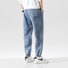 Men's Fashion Plus Size Ankle-tied Jeans