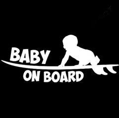 Baby on board car stickers cute baby warning car stickers