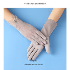 Lightweight Breathable Lace Sun Protection Gloves