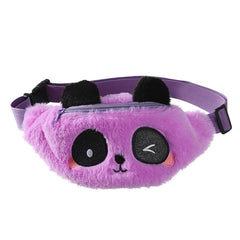 Panda Cartoon Cute Plush Belt Bag