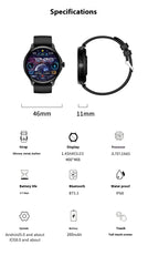 Smart Call Bluetooth Hk49 Sleep Heart Rate Blood Glucose Monitoring Waterproof Sports Watch