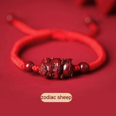 Fidelity Cinnabar Zodiac Red Rope Bracelet