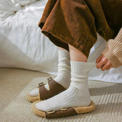 Women's Fashion Rhombus Wool Socks