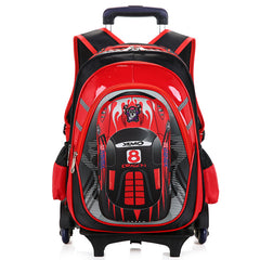 The New Men's Detachable Trolley Schoolbag Reduces The Burden