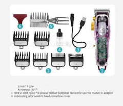 Transparent Body Electric Clippers With LCD Display Electric Clippers