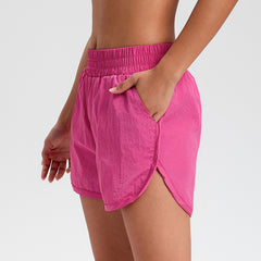 Sweat-absorbent Quick-drying High Waist Yoga Sports Shorts For Women