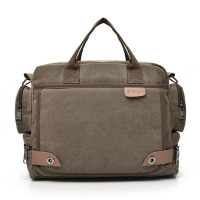 Multi-compartment Canvas Fashion Men's Shoulder Bag