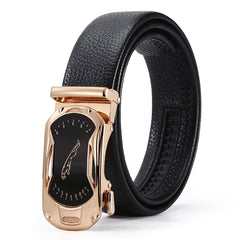 Men's Automatic Leather Buckle Business Belt