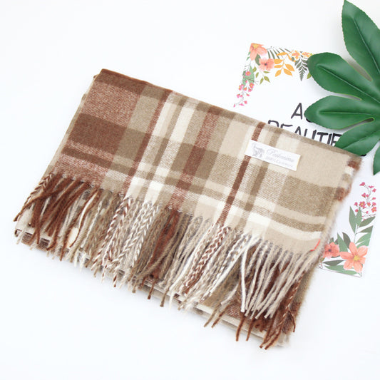 Women's Korean-style Autumn And Winter Plaid Scarf