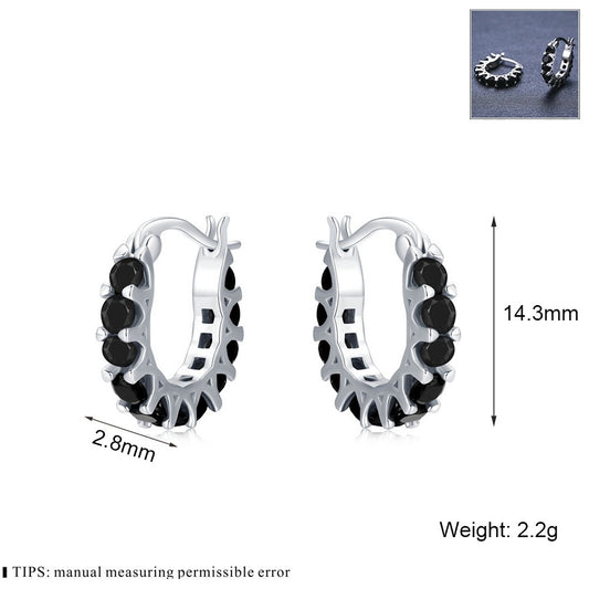 Simple High-grade Circle Chain Earrings