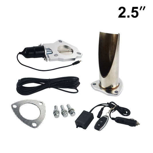 Modified Tail Throat Of Automobile Exhaust Pipe Can Be Remote Controlled Half Set Of Controller