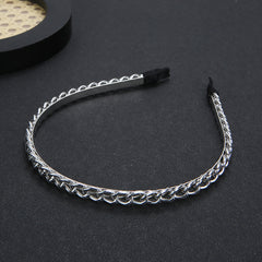 Thick Chain Hair-hoop Women's Metal Hair Band Handmade Winding Headdress Exquisite Hair Accessories Wholesale