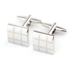 Square Plaid French Shirt Men's Cufflinks Cufflink