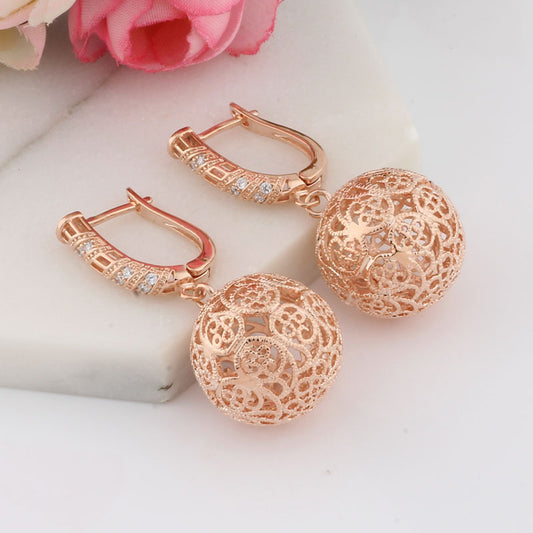 Fashion Popular Hollow Large Spherical Earrings