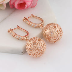 Fashion Popular Hollow Large Spherical Earrings