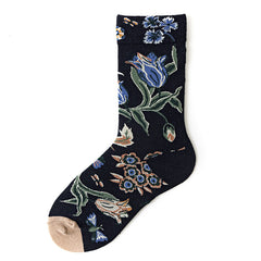 Women's Mid-calf Autumn And Winter 100 Cotton Socks