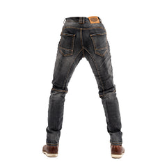 Men's And Women's High-elastic Motorcycle Jeans