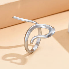 Retro High-grade Irregular Streamlined Design Ring