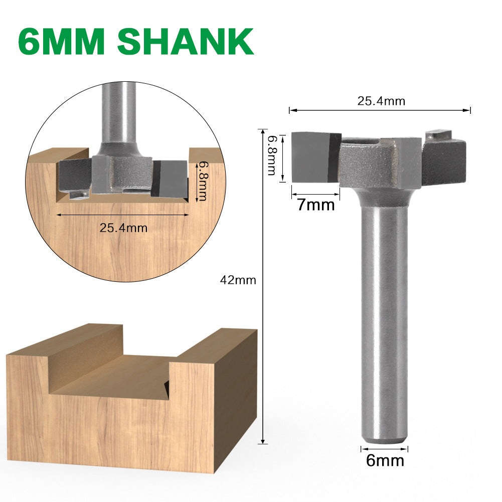 Three-edged T-knife Slotting Knife