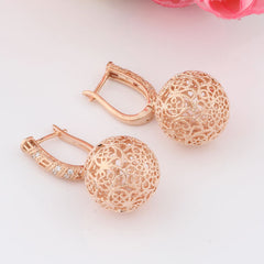 Fashion Popular Hollow Large Spherical Earrings