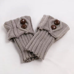 Fashion Button Warm Foot Sock