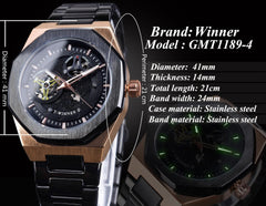 Casual Hollow Mechanical Movement Automatic Watch