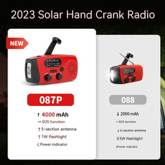 Multi Functional Solar Powered Portable Emergency Radio