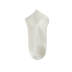 Women's Spring And Summer Cotton Socks Solidcolor Mid-calf Length