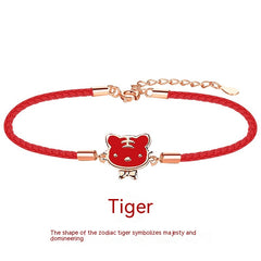 Zodiac Red Rope Bracelet For Women