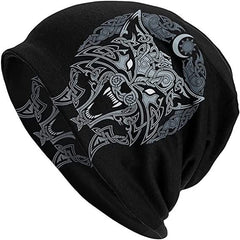 Double-layer Stretch Vikings Knitted Hat Street Dance Fashion