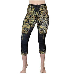 Printed High Waist High Elastic Running Fitness Sports Yoga Pants