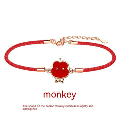 Zodiac Red Rope Bracelet For Women