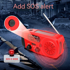 Multi Functional Solar Powered Portable Emergency Radio