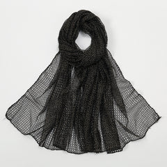 Breathable Gold Mesh Shawl Simple