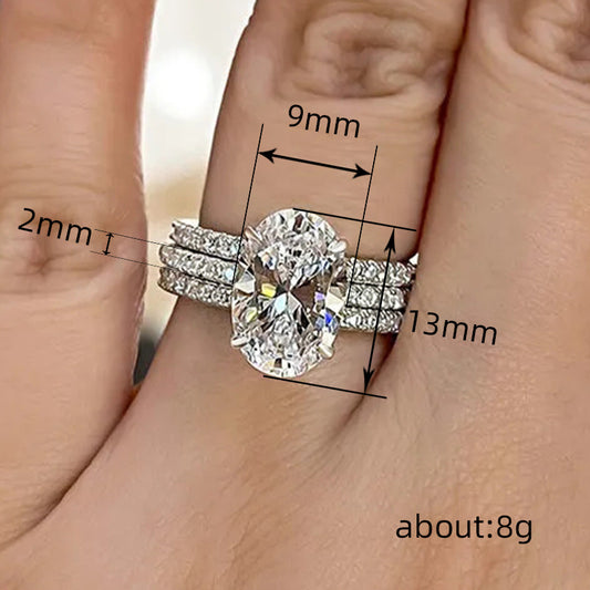 Geometric Jewelry Ring Fashion Temperament Super Shiny