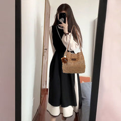 Fashion All-match One-shoulder Tote Bucket Bag