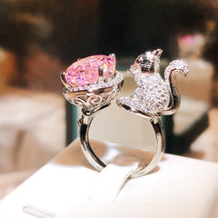 Design Colored Gems Women's Simulation Ring