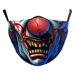 Digital Printing Halloween Clown Funny Double Outdoor Dust Mask