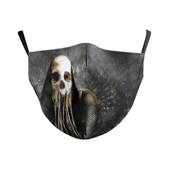 Digital Printing Wansheng Ghost Face Skull Double-layer Dust Mask