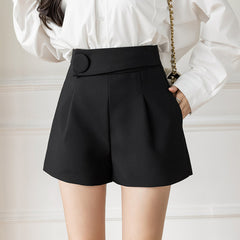 A- Line Wide Leg Casual Pants Short Pants