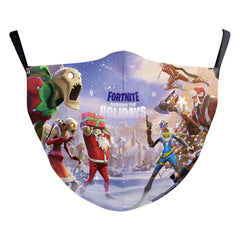 Santa Claus Digital Printing Double Layer Dustproof Mask