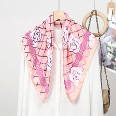 Silk Scarf Female Satin Printing