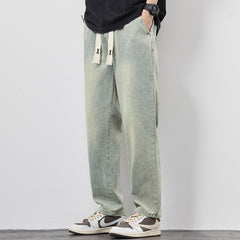 Summer Washed Wide Leg Jeans Men